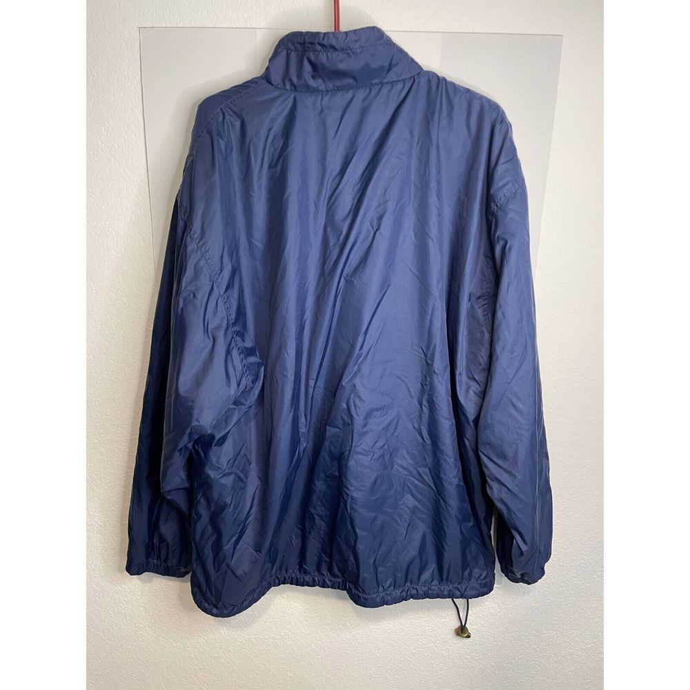 Michigan Wolverines Reversible Anorak Fleece Pullover Jacket Navy Yellow Mens 2X - Picture 3 of 16